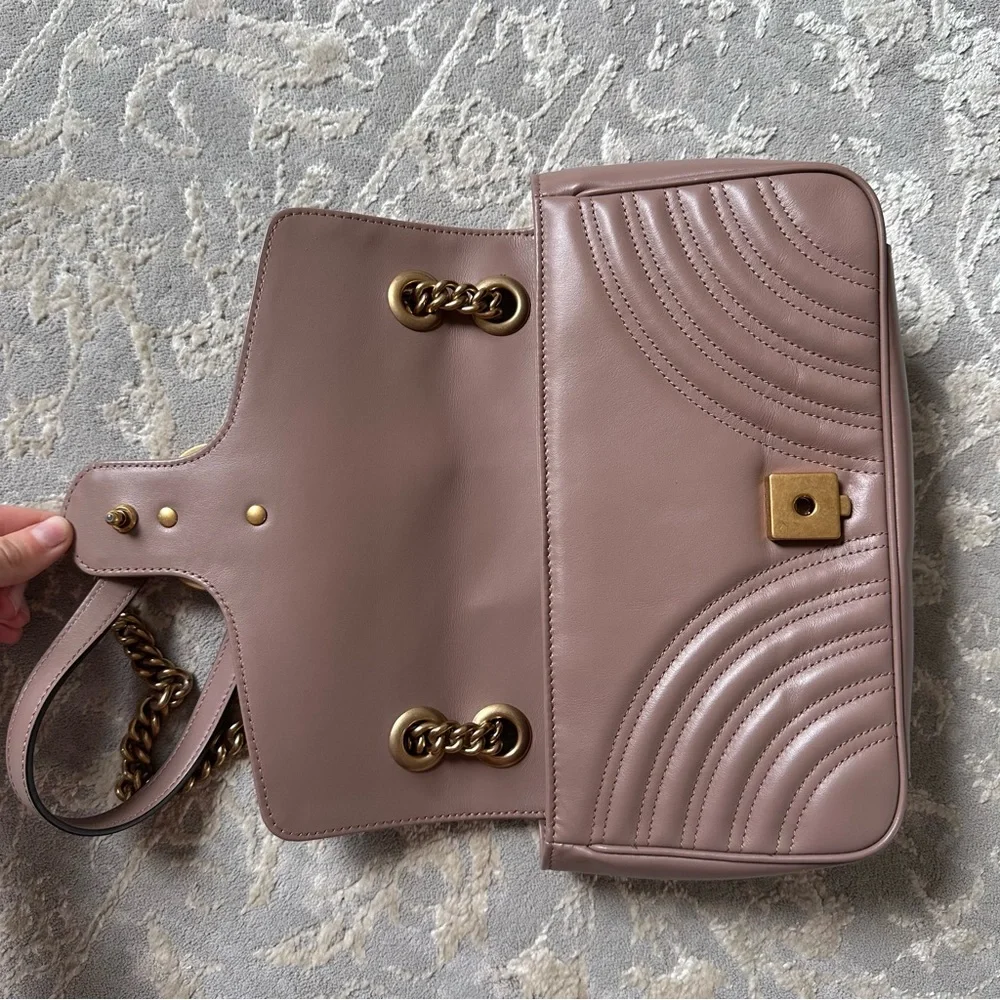 ✨ NEW GUCCI GG Marmont small quilted leather shoulder bag - Picture 3 of 10